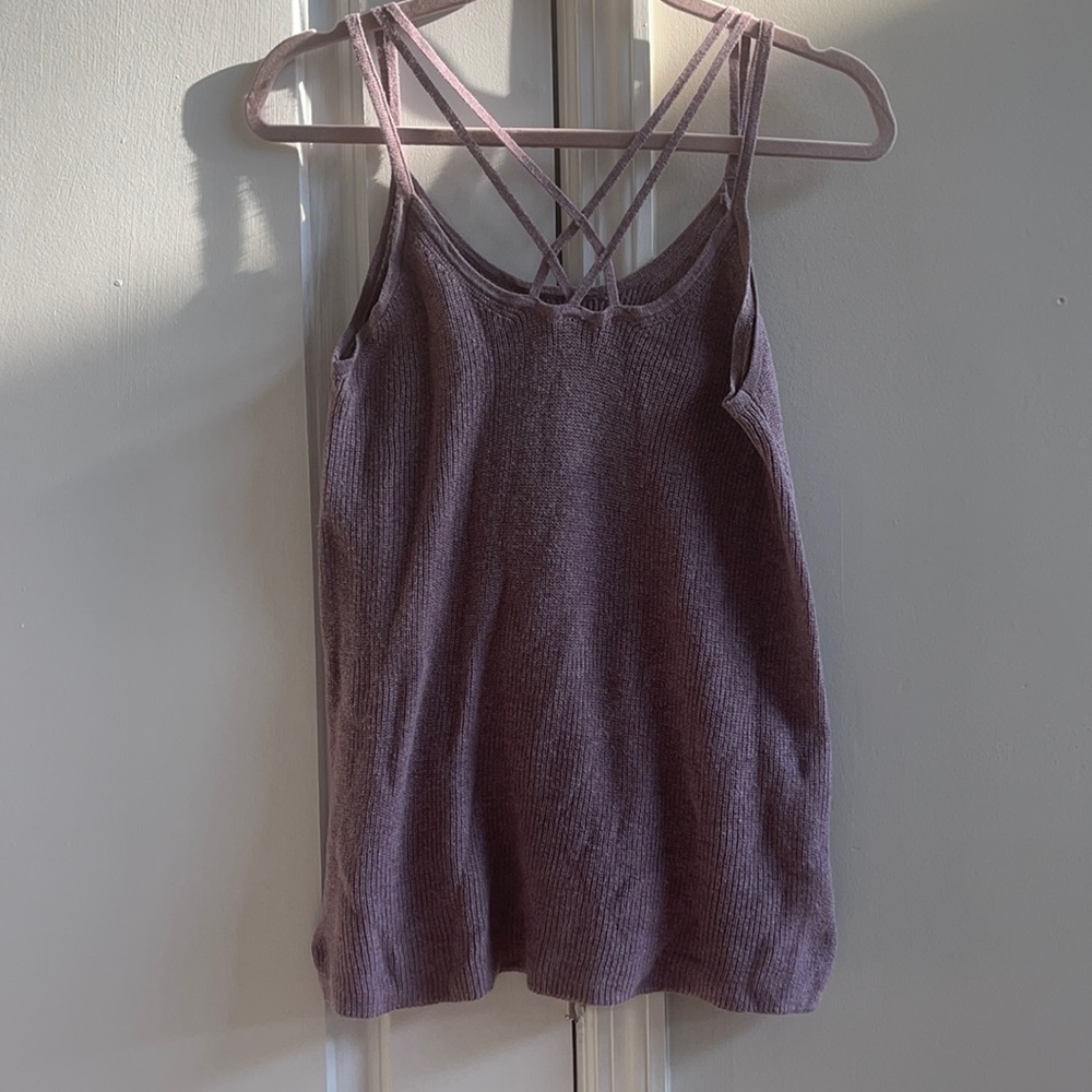 AE Lavender knit shirt